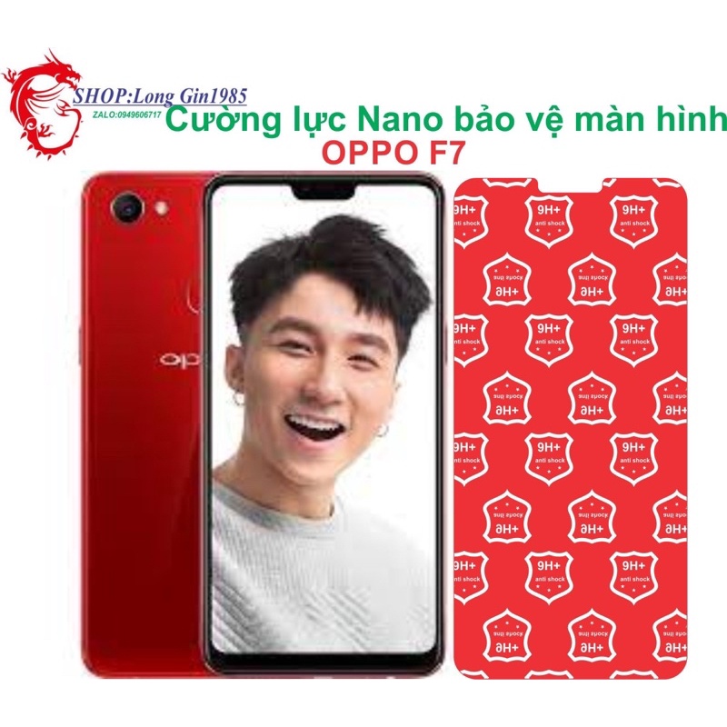 Oppo F7 Cường lực Nano chống va đập chống trầy xước tốt