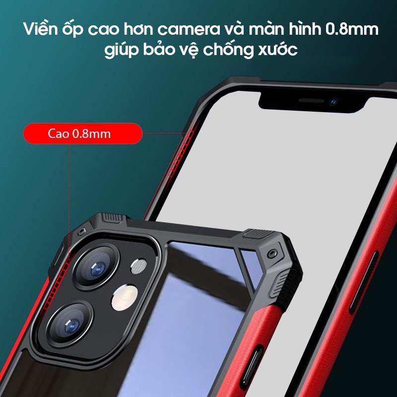 Ốp lưng IPAKY cho iPhone 11/ 11 Pro/ 11 Pro Max/ 12/ 12 Pro/ 12 Pro Max - Mặt lưng trong, Chống sốc