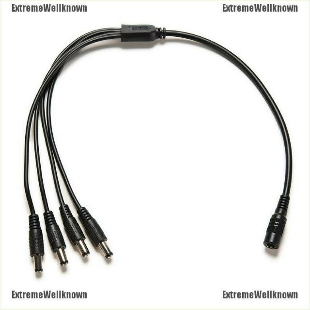Dây chia nguồn DC 1 ra 4 chân 5.5x2.1mm