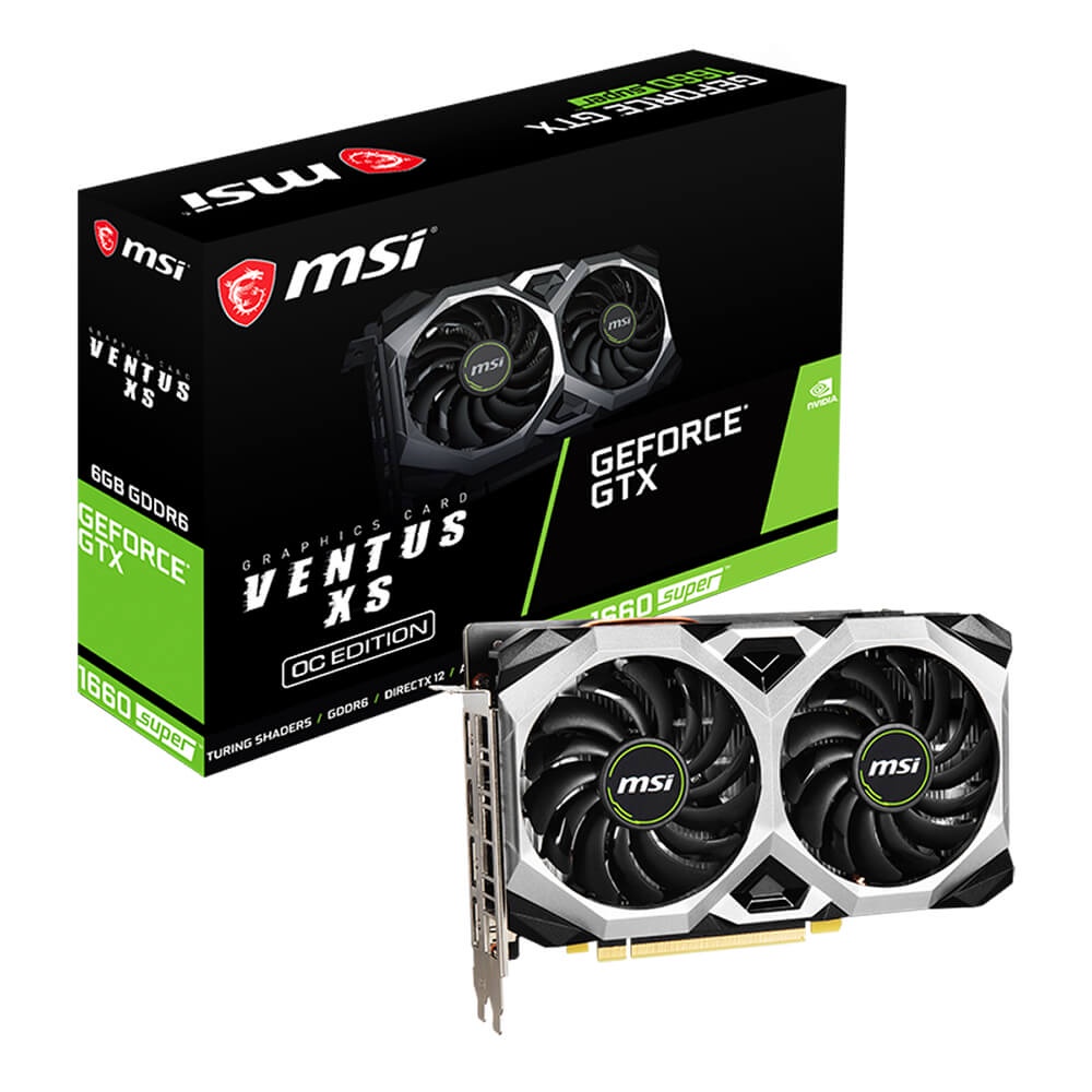 Card màn hình cũ MSI Ventus GTX 1660Supper-6G-D6