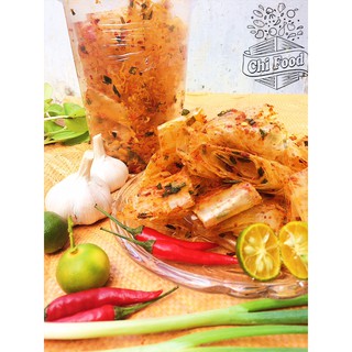 Bánh Tráng Cuộn Tôm Khô Gà Thơm Ngon! Túi Zip 100GR! Bánh Tráng Đậm Vị Trộn Sẵn Ăn Liền