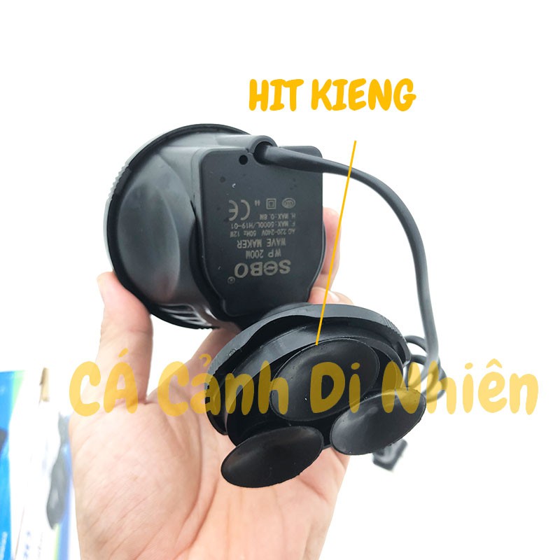 Quạt máy thổi luồng, tạo sóng 1 đầu cho hồ cá SOBO 200M WP-200M 12W