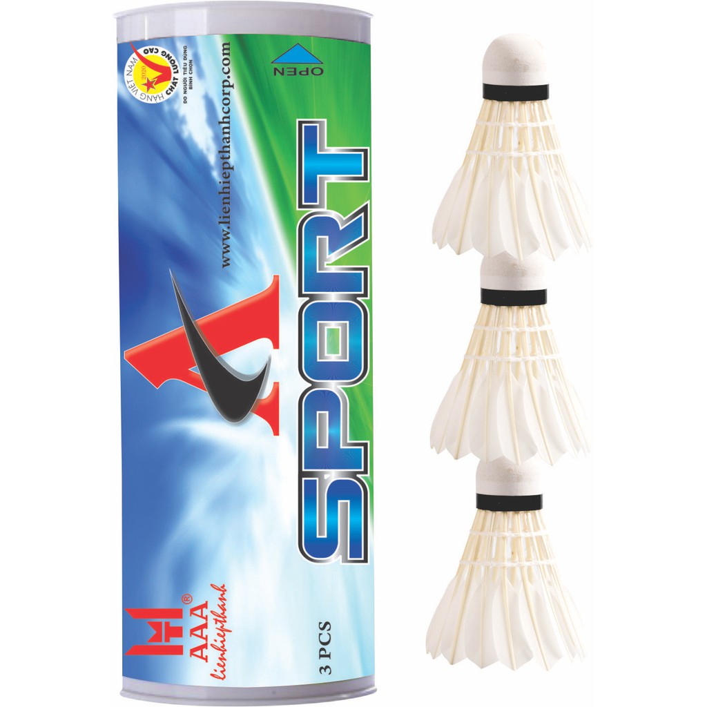 ỐNG CẦU LÔNG 3 TRÁI & ỐNG CẦU LÔNG NHỰA 3 TRÁI