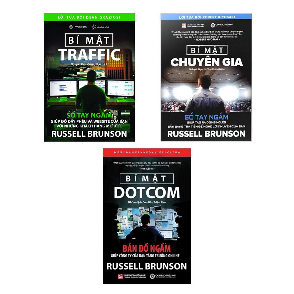 Sách - Compo 3 cuốn Bí Mật Chuyên Gia + Bí Mật Dotcom + Bí Mật Traffic