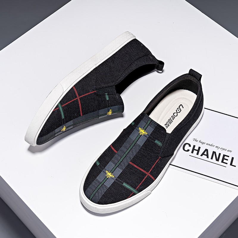 [XẢ KHO, LẺ SIZE] Giày lười nam - Slip on nam vải - Mã LY107 | BigBuy360 - bigbuy360.vn