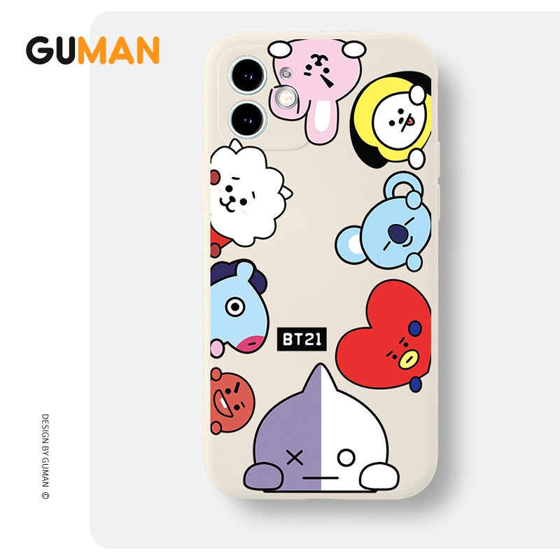 Ốp lưng GUMAN silicon mềm chống sốc dễ thương đẹp cho iPhone 14 13 12 11 Pro Max SE 2020 X XR XS ip 8 7 6S 6 Plus kute B157