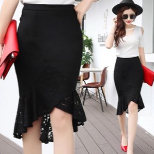 CHÂN VÁY BÚT CHÌ có khóa séc kéo ❤️ phối ren chéo giữa LẠ VÀ ĐỘC | BigBuy360 - bigbuy360.vn