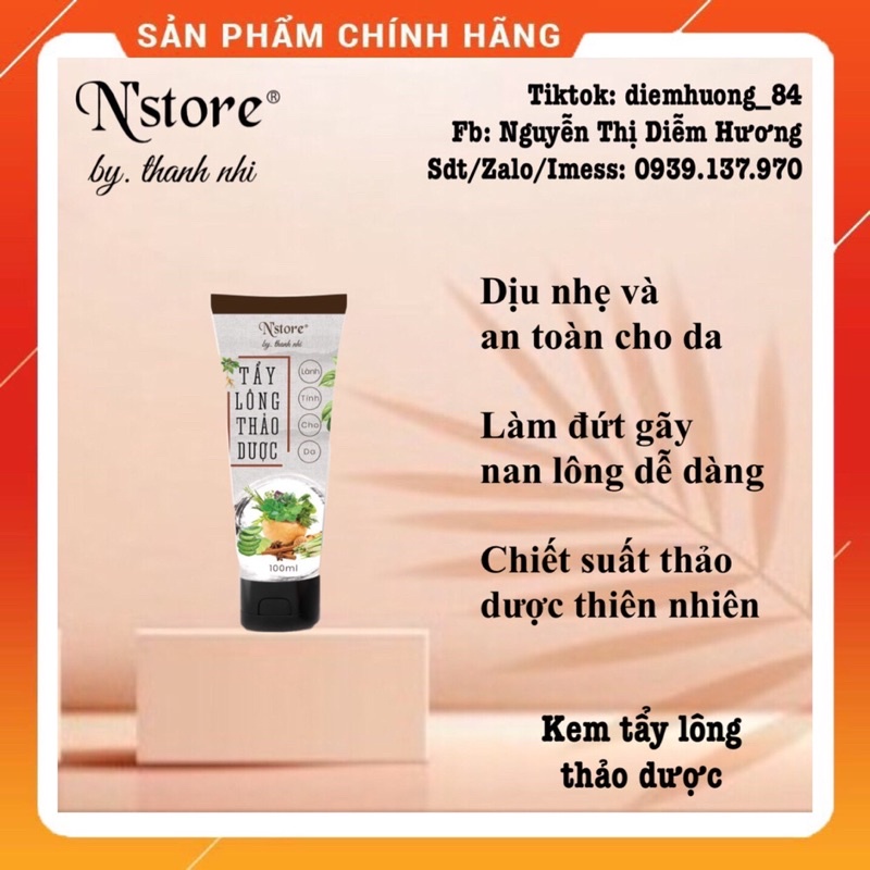 Kem Tẩy Lông Thảo Dược