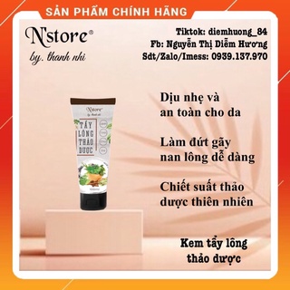 Kem tẩy lông thảo dược