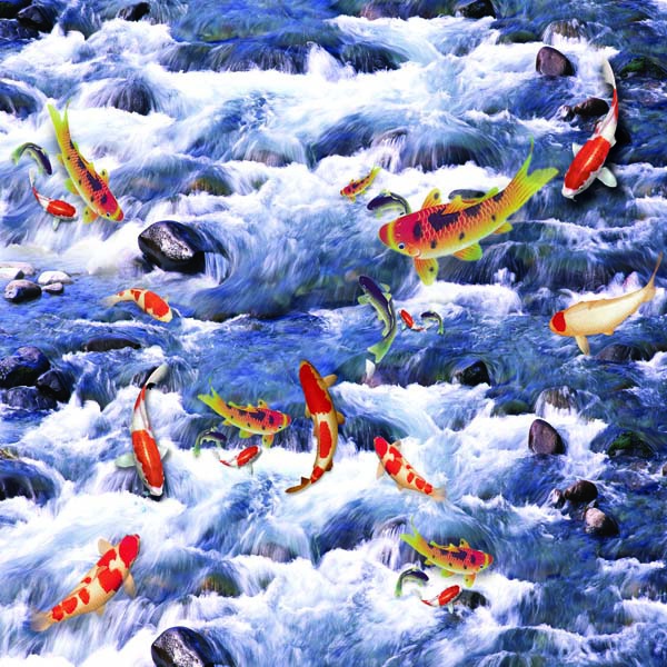 Tranh phong thủy cá chép cá koi hoa sen bán chạy nhất