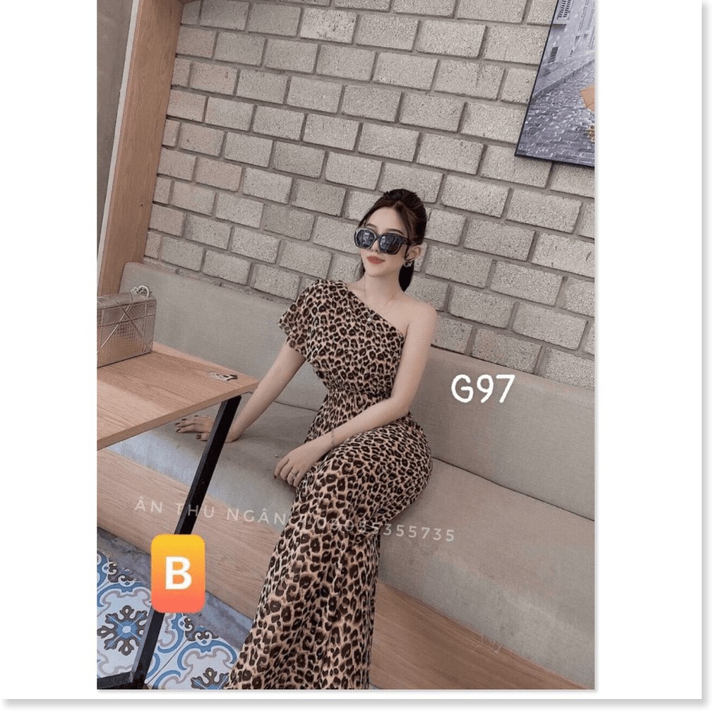Jump nữ lệch vai da beo dài cao cấp