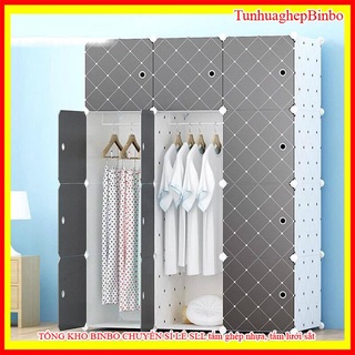 Tủ nhựa ghép 12 ô trắng