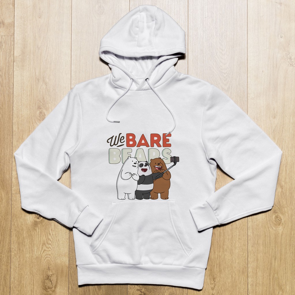 Áo Hoodie Nỉ In Hình We Bare Bears (3 Chú Gấu) Unisex Nam và Nữ | BigBuy360 - bigbuy360.vn
