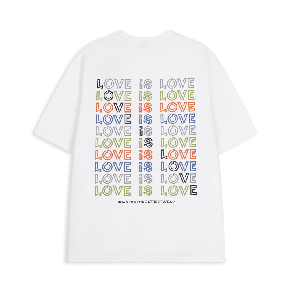 Áo Thun Unisex Nam Nữ SDVN Love is Love