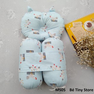 Bộ gối chặn bông cho bé sơ sinh hàng đẹp