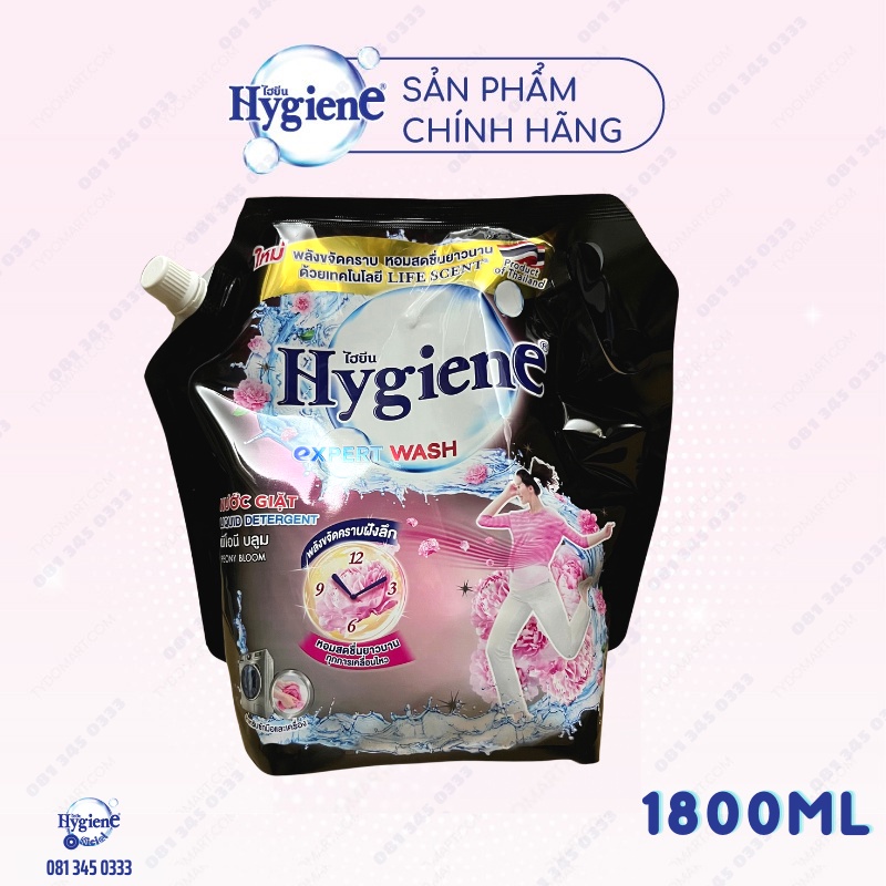 Nước giặt Hygiene Expert care Thái Lan 1800ml siêu sạch siêu thơm hàng chính hãng