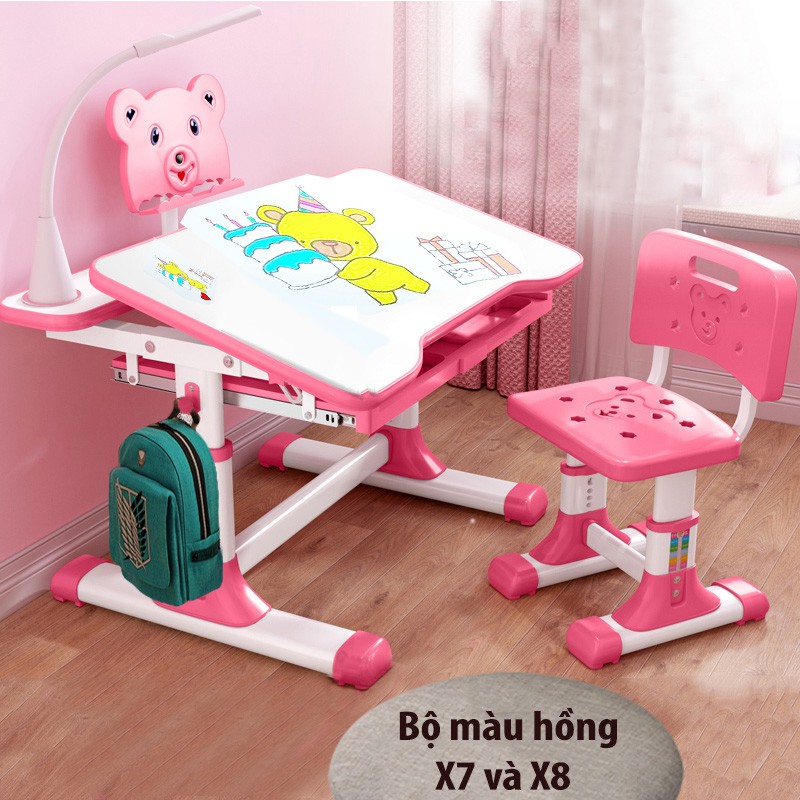 Bộ bàn ghế học sinh chống gù, chống cận, bàn học thông minh cho bé tăng chỉnh chiều cao | BigBuy360 - bigbuy360.vn