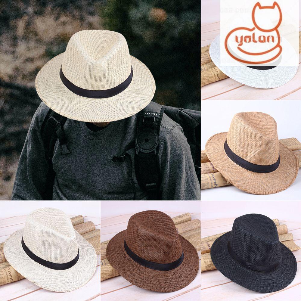 Mũ cói rộng vành che nắng thời trang mùa hè dành cho nam