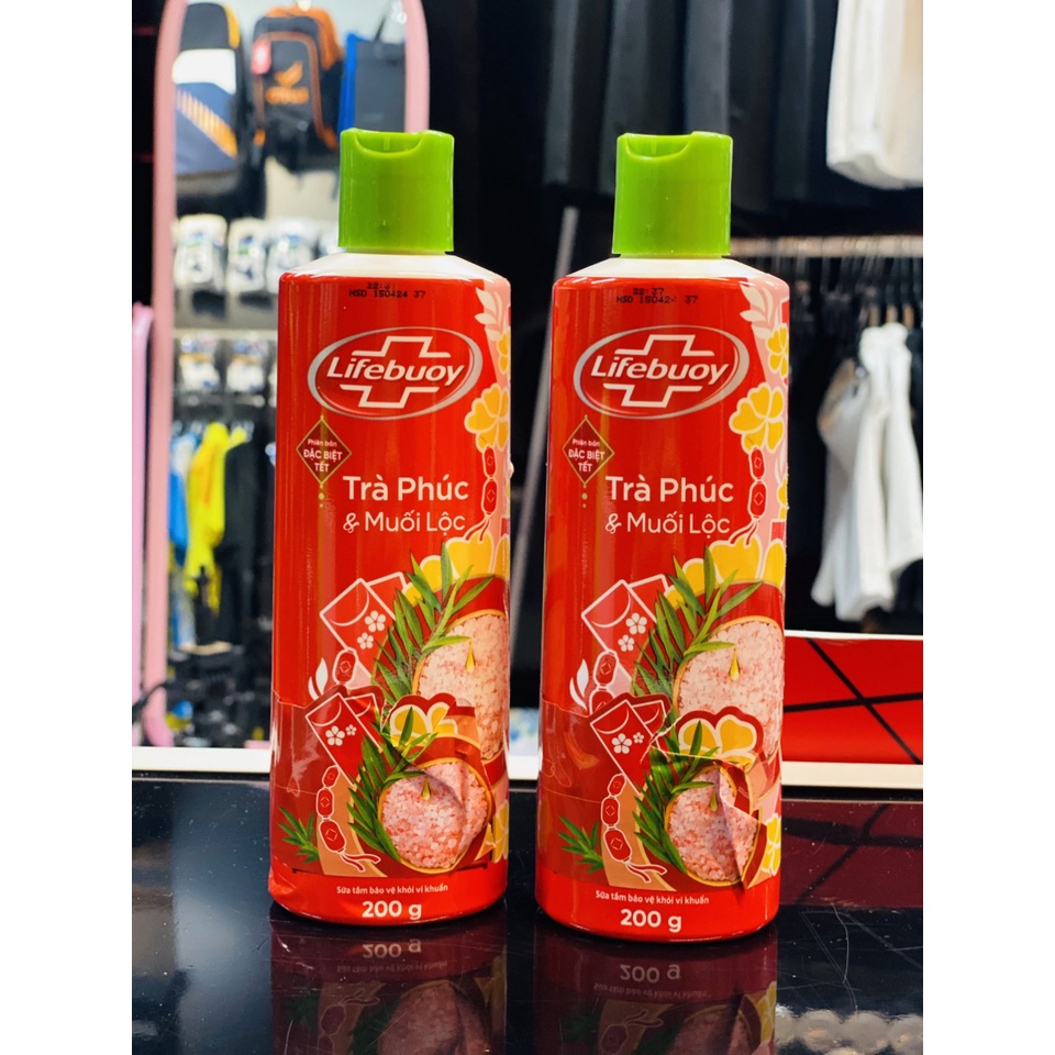 15 Chai Sữa Tắm Lifebuoy trà phúc và muối lộc 200g( Hàng Tặng)
