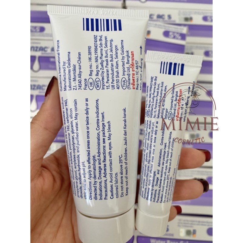 [CHÍNH HÃNG] Kem Ngừa Mụn Benzac AC Benzoyl Peroxide - Galderma, Giảm Sưng, Se Cồi Mụn Viêm Bọc