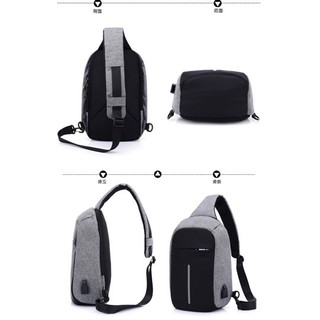 NEW 10.10 . 🍀 9.9 Túi Đeo Chéo Trước Ngực Vải Bố Có Cổng Sạc Usb .. . . 🌸 :