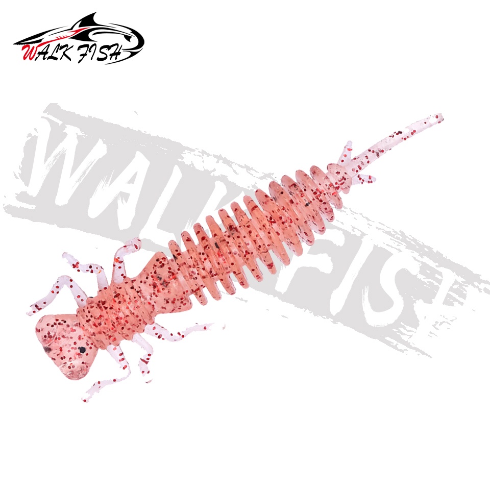 Mồi câu cá giả WALK FISH bằng silicon mềm 55mm 75mm 100mm
