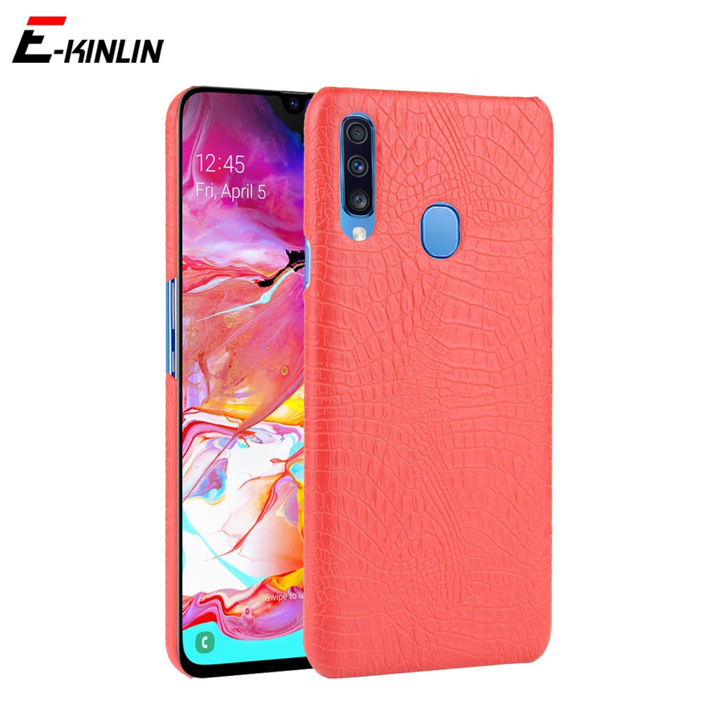 Ốp Điện Thoại PC Cứng Họa Tiết Da Cá Sấu Sang Trọng Cho Samsung Galaxy A10 A10s A30 A30s A50 A50s A70 A70s A80 A90 5G