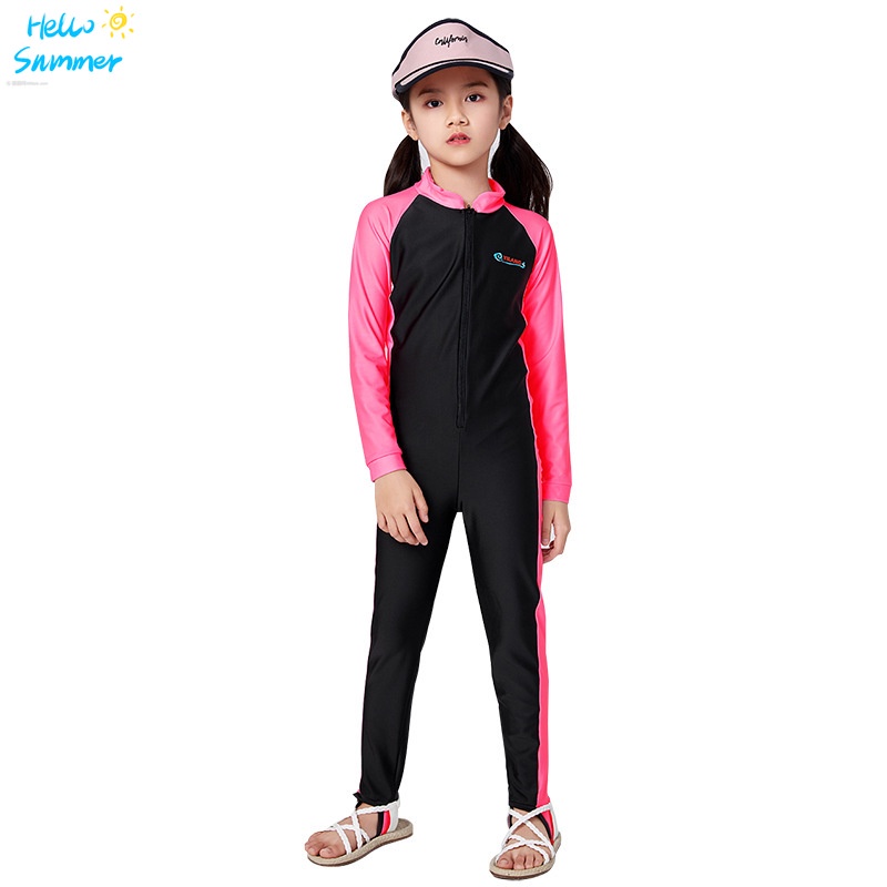 Bộ Đồ Bơi Một Mảnh Tay Dài Chống Nắng Chống Nước Dành Cho Bé Trai Gái