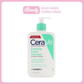 SỮA RỬA MẶT CERAVE FOAMING FACIAL CLEANSER 236ml - USA chính hãng