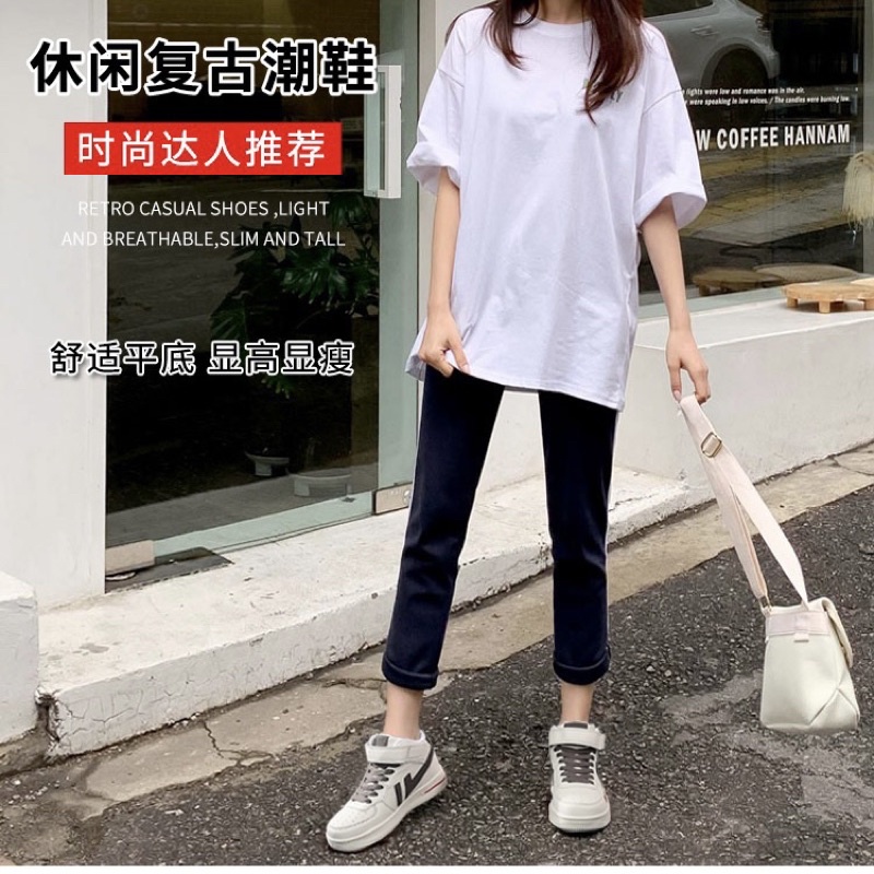 Giày thể thao nữ cao cổ sẵn hàng đi ngay, giày thể thao ulzzang nữ thời trang