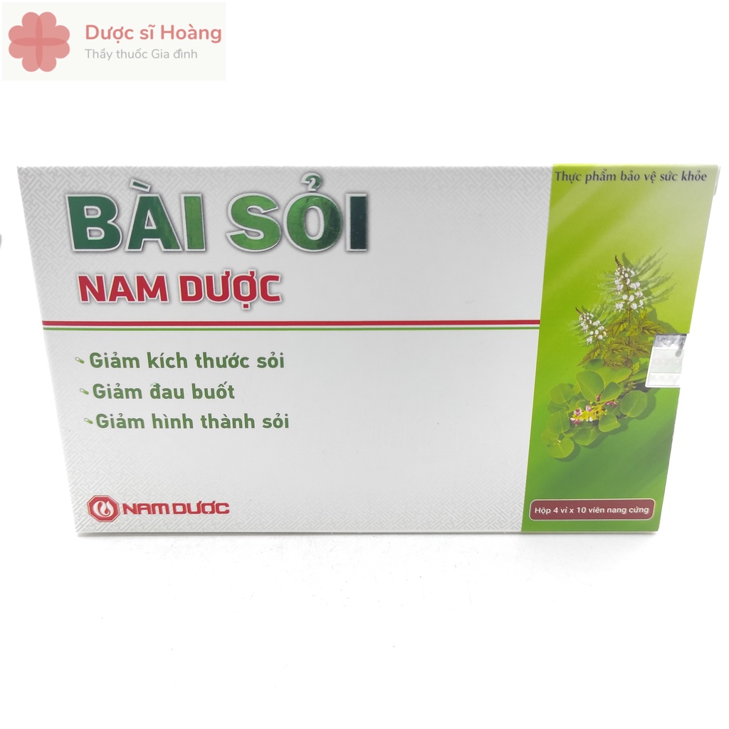 Bài Sỏi Nam Dược - Giảm kích thước sỏi, giảm đau buốt, giảm hình thành sỏi