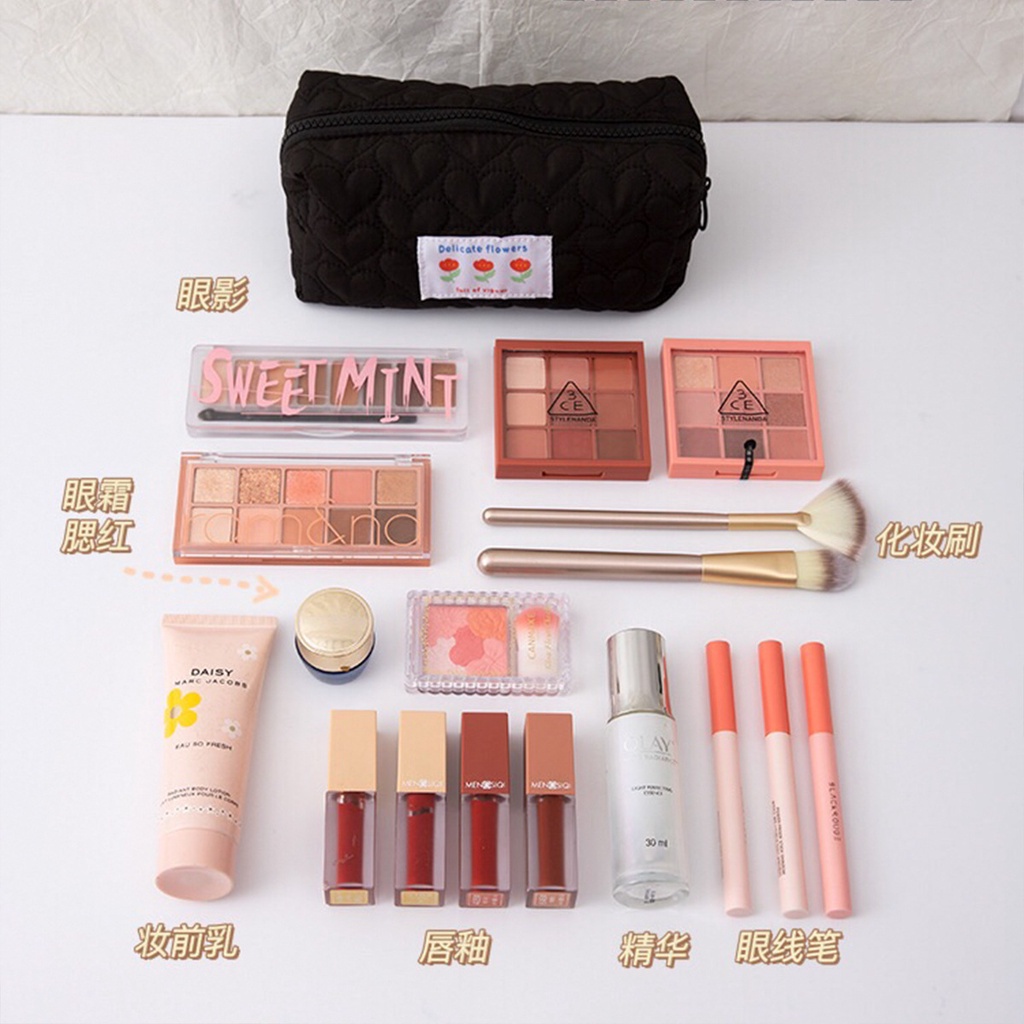 Túi mỹ phẩm dễ thương xách tay túi đựng sản phẩm chăm sóc da du lịch dung tích lớn