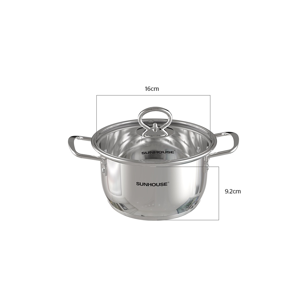 Nồi Inox 5 đáy SUNHOUSE SHG788-16/20/24
