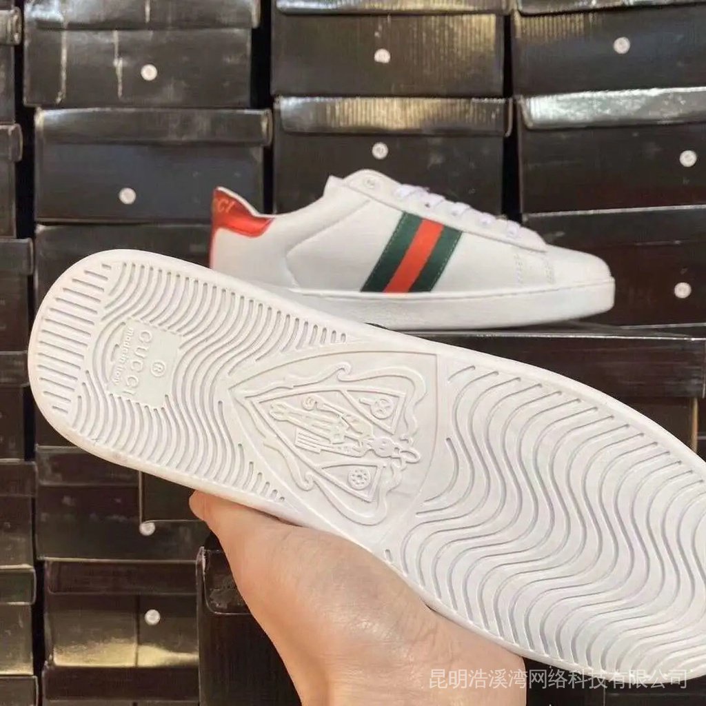 Giày Thể Thao Cặp Đôi Unisex Chính Hãng Chất Lượng Cao In Chữ Đồ Họa Hiểu Thị Hiểu Đến Gucci Ace Series Con Ong Nhỏ Màu Trắng Cho Cặp Đôi