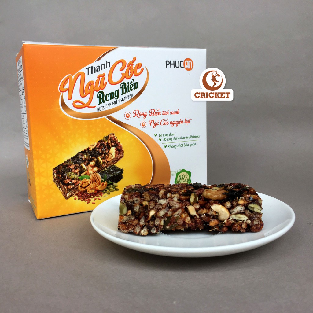 [ Ăn Kiêng ] Thanh Ngũ Cốc Chà Bông Phúc An Ngũ Cốc Thơm Ngon Chà Bông Hảo Hạng - Hộp 100g (5 gói x 20g) | BigBuy360 - bigbuy360.vn