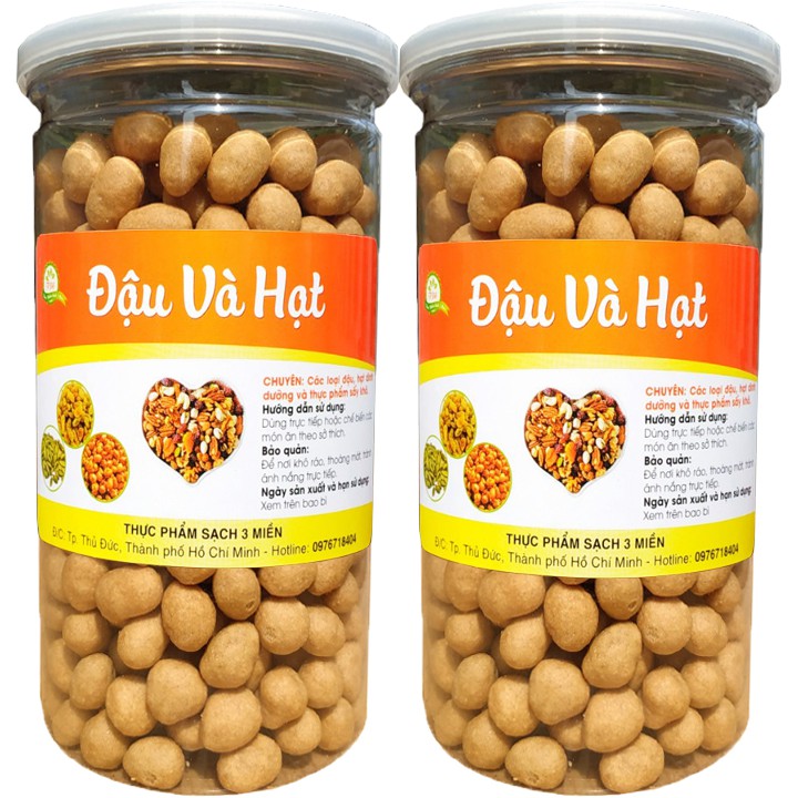ĐẬU PHỘNG CỐT DỪA SẤY GIÒN HIỆU TÂN LỘC PHÁT 500G HŨ PET