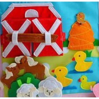 Sách vải chủ đề nông trại của bé