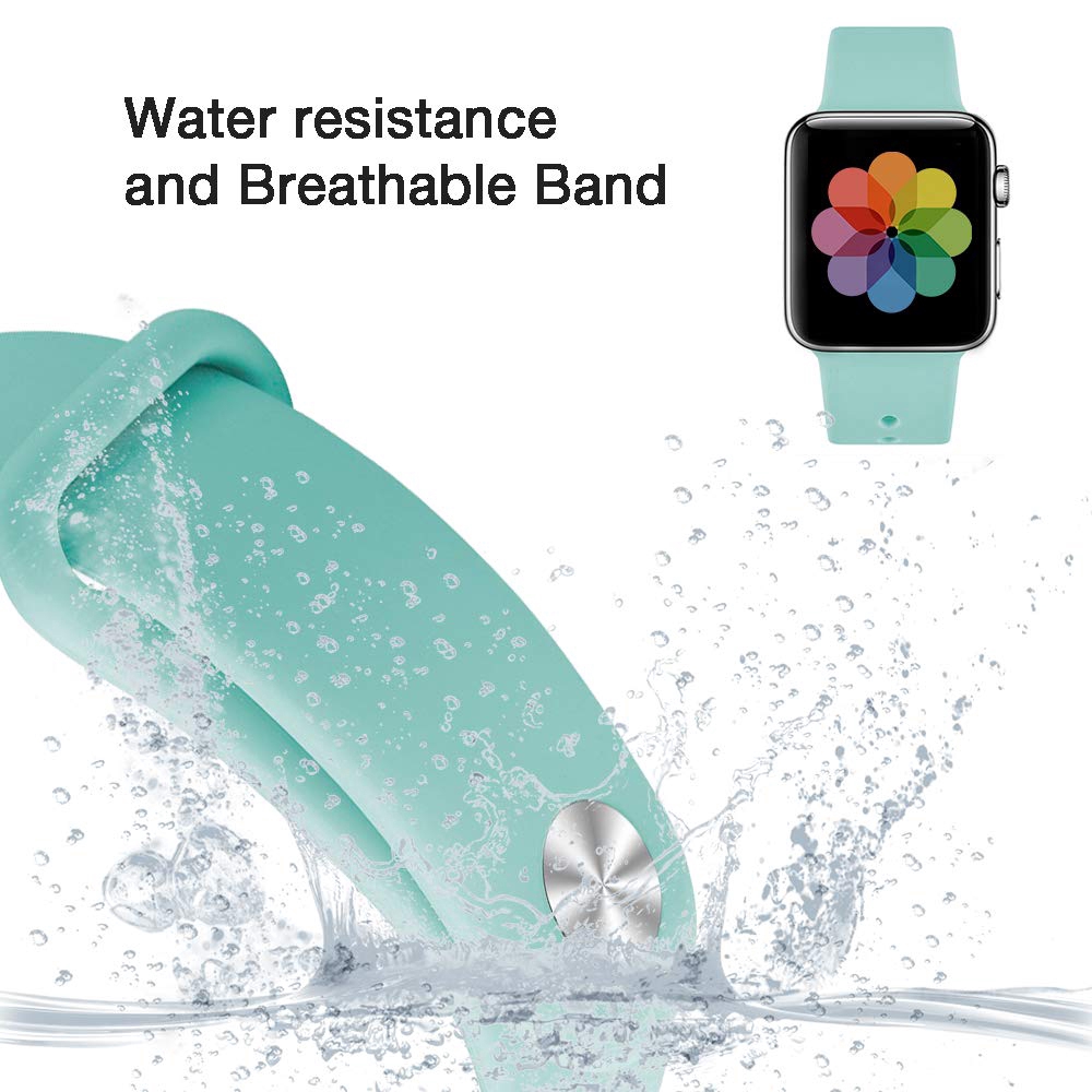 Apple Watch Soft Silicone Sports Band For Apple Watch Series 1 2 3 42mm 38mm Bands Rubber Watchband Strap For iWatch 4 5 6 40mm 44mm