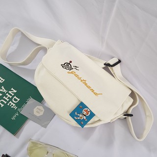 Túi Đeo Chéo Canvas Nữ Phong Cách Cực Cute