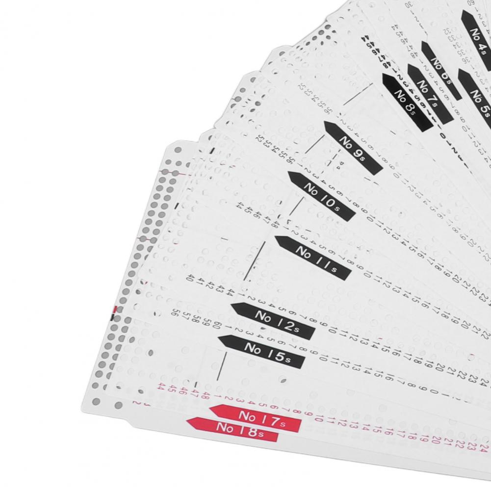 Iuxishop Knitting Machine Flower Punch Card No. 1‑20 Punching Accuracy Soft Durable