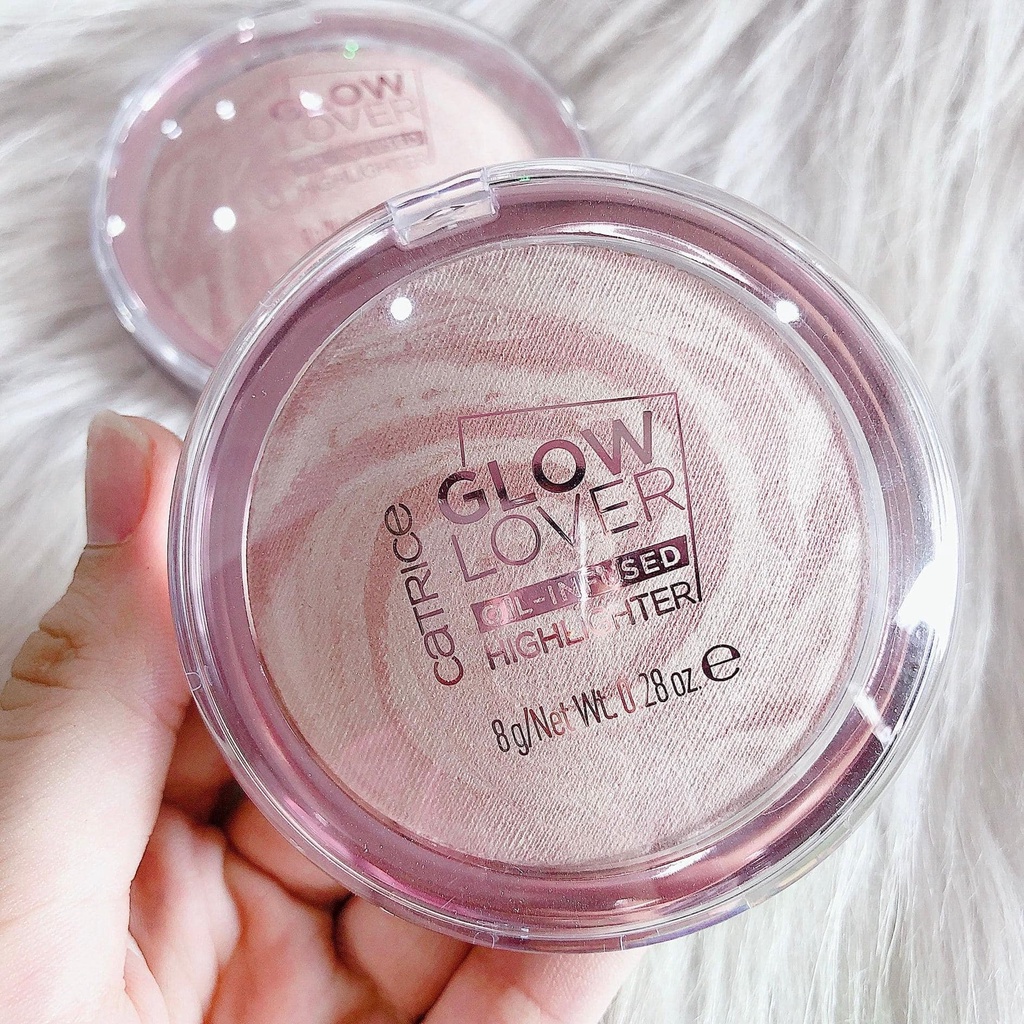 Phấn Bắt  Sáng Catrice Highlighter Glow Lover Oil-Infused 010 Glowing Peony