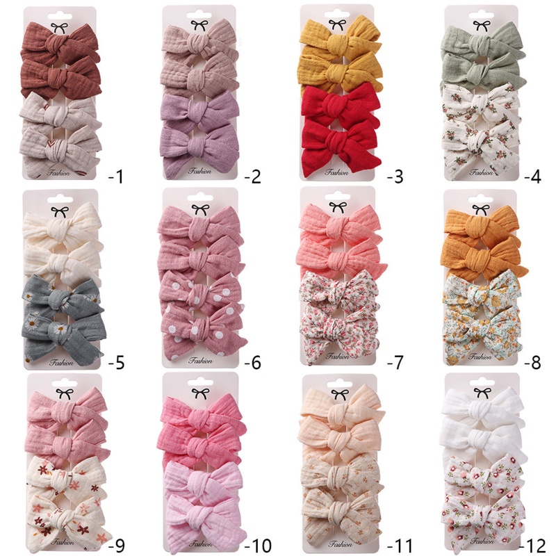 Kẹp Tóc Hình Nơ Dễ Thương Cho Bé Gái