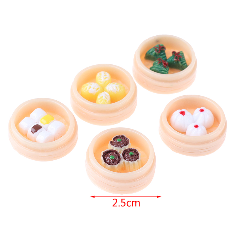 Bộ 5 Mô Hình Nhà Bếp Trang Trí Nhà Búp Bê Tỉ Lệ 1: 12