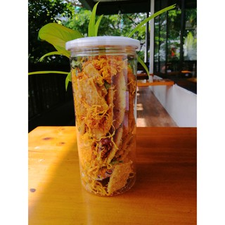 Cơm Cháy Khô Gà Lá Chanh Hũ 300G Giòn Rụm Ngon Bá Cháy