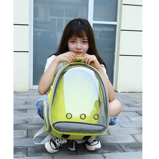 Thanh lý Balo phi hành gia trong suốt đựng chó mèo (hàng mới bị xước khi vận chuyển)