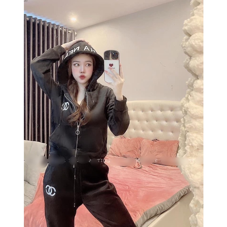 Áo hoodie, Bộ nỉ nữ thu đông chất vải nỉ bông, form dáng thể thao phong cách Hàn Quốc ATD001 | BigBuy360 - bigbuy360.vn