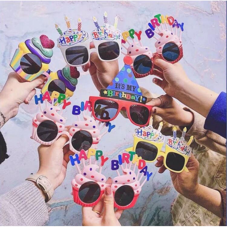 Mắt Kính Hình Bánh Kem Sinh Nhật Cho Bé