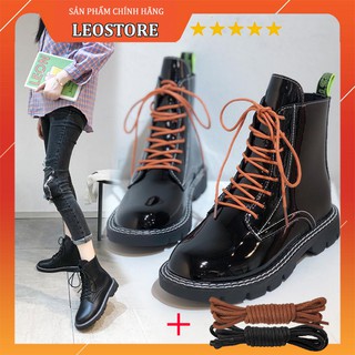 Giày Bốt Đôi Nam Nữ Hàng Quảng Châu - Boots Loại Đẹp Màu Đen Bóng Và Đen Mờ Siêu Đẹp