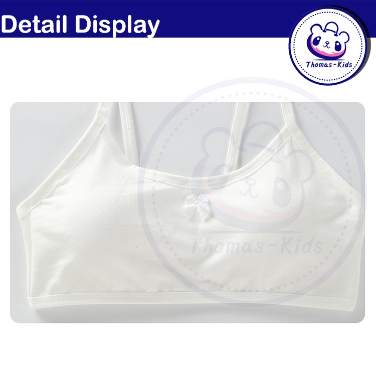 Áo Ngực Cotton Pha Thoáng Khí Dễ Thương Cho Bé Gái 8-16 Tuổi