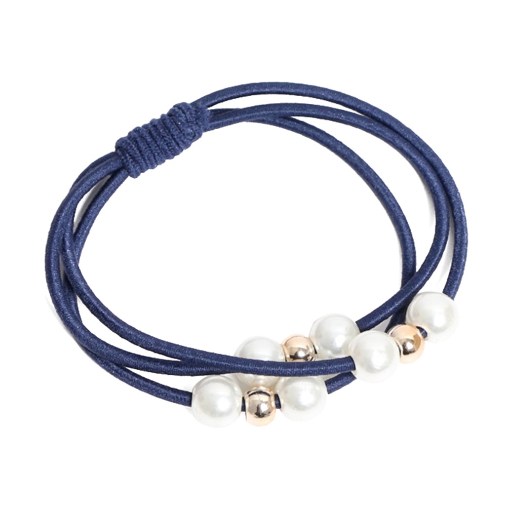 Dây buộc tóc xỏ ngọc trai nhân tạo phong cách thời trang nữ tính